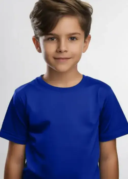Camiseta Cuello Redondo Algodón Premium Niño