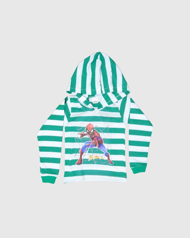 Buzo Capota Rayas Spiderman Niño PROMO 