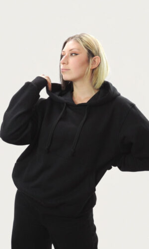 Buzo Hoodie con Capota Algodón Perchado Unisex