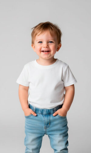 Camiseta Cuello Redondo Piqué Niño PROMO