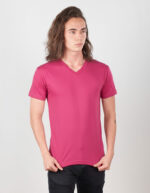 Camiseta Cuello V Polialgodon Hombre