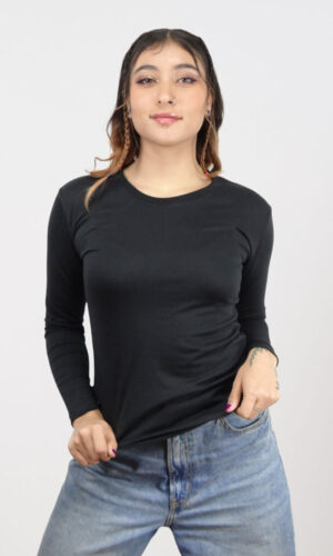 Buzo Cuello Redondo Sencillo Polialgodon Mujer