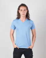Camiseta Cuello V Polialgodon Hombre PROMO