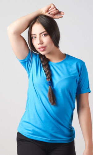 Camiseta Cuello Redondo Algodón Lycra Unisex