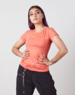 Camiseta Cuello Redondo Sencillo Polialgodon Mujer