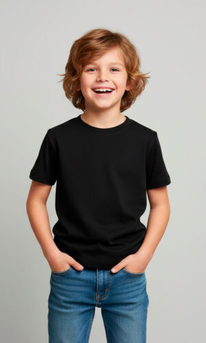 Camiseta Cuello Redondo Polialgodón Niño