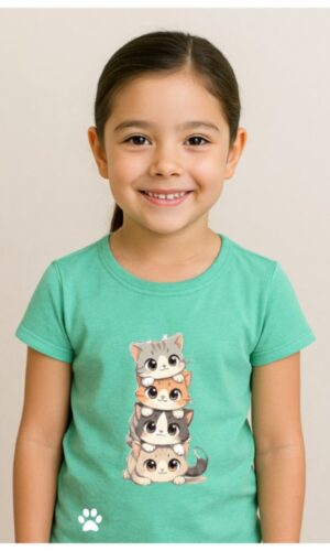 Camiseta Gatos Niña